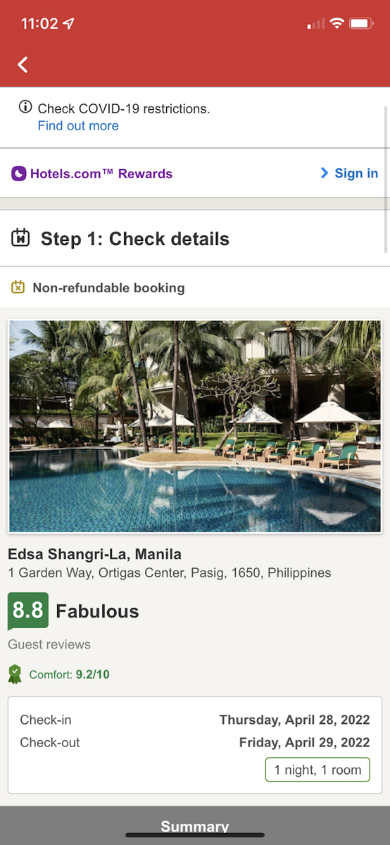 hotels.com app