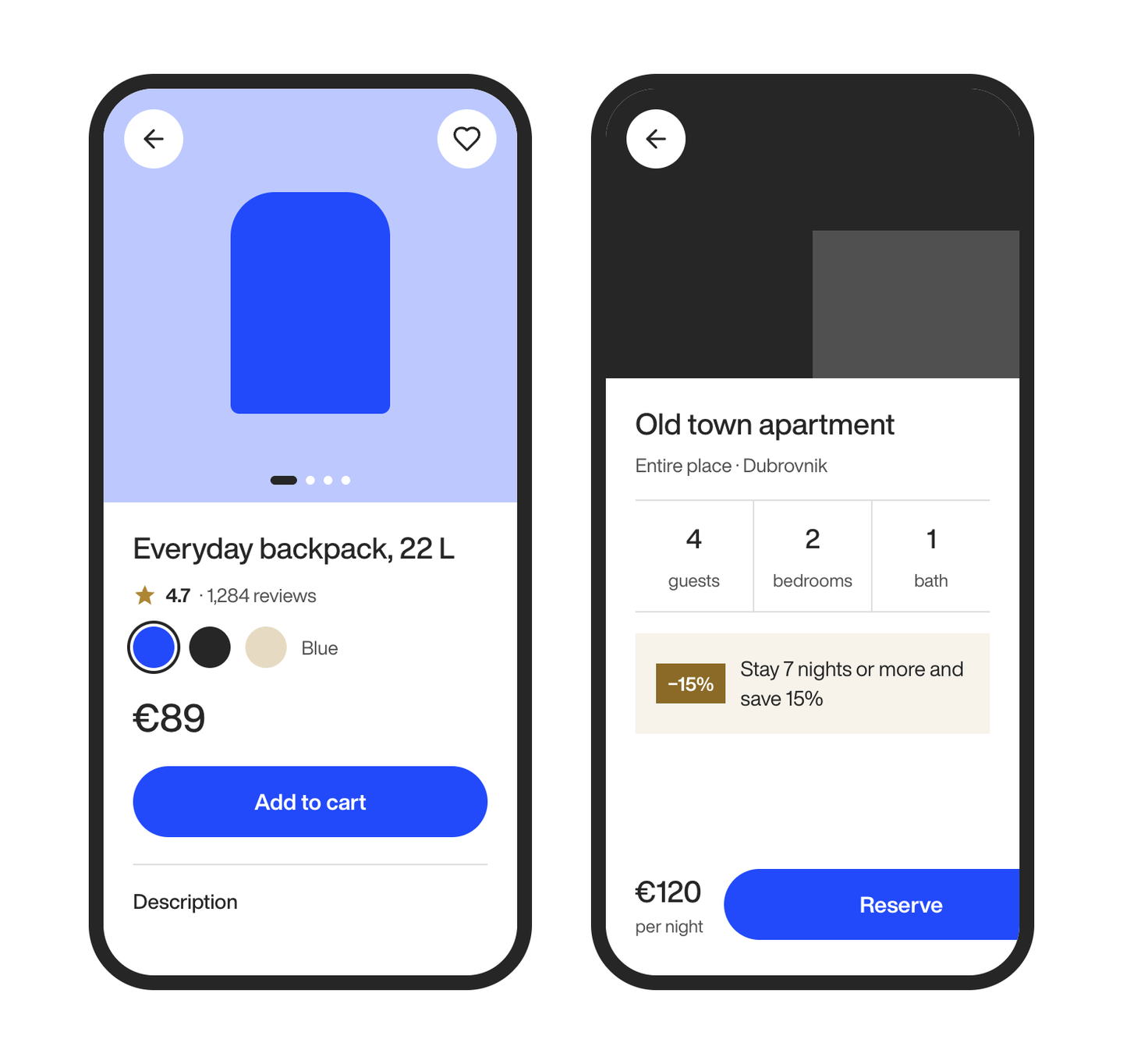 App product screen