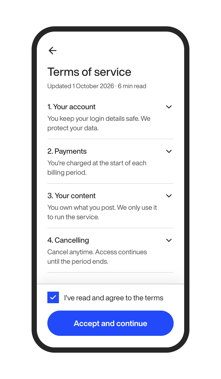 15 Terms and conditions