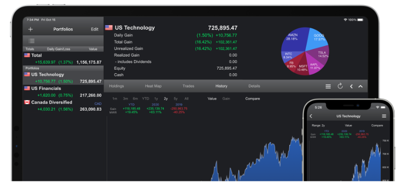 portfolio trader screenshot