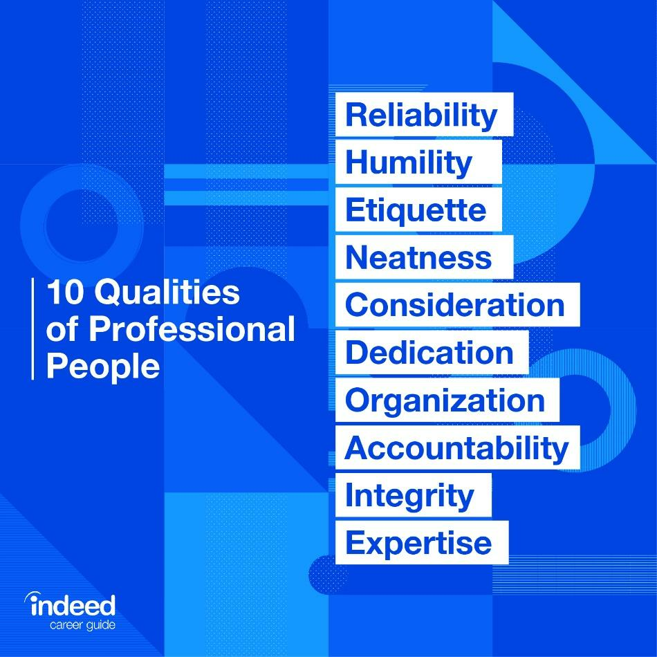 10 qualities of professional people