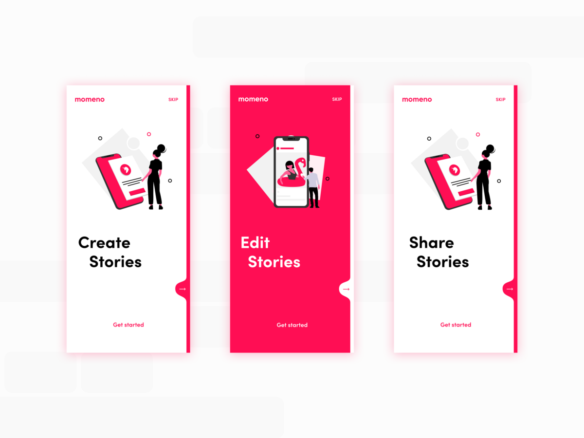 create stories edit stories share stories