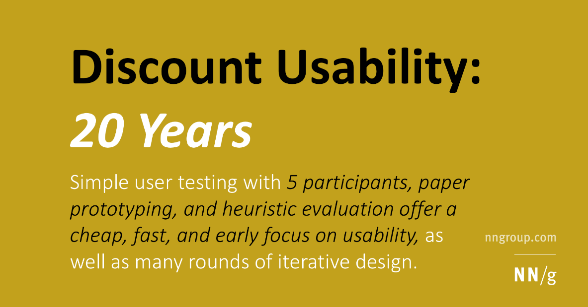 discount usability