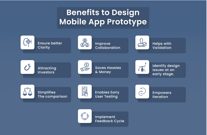 Benefits to design mobile app prototype