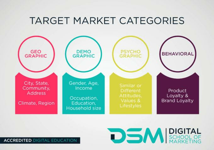 DSM Digital School of Marketing demographics and psychographics