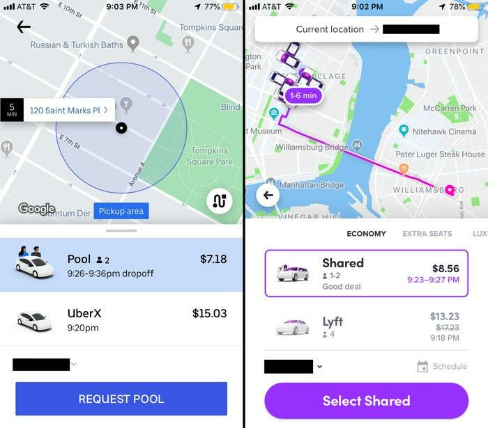 uber vs lyft price