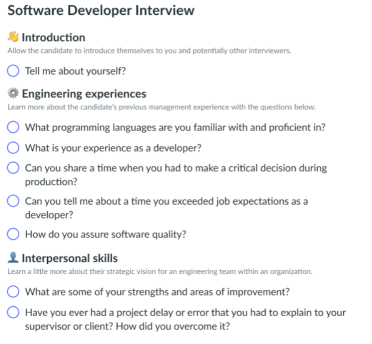 software developer interview 1