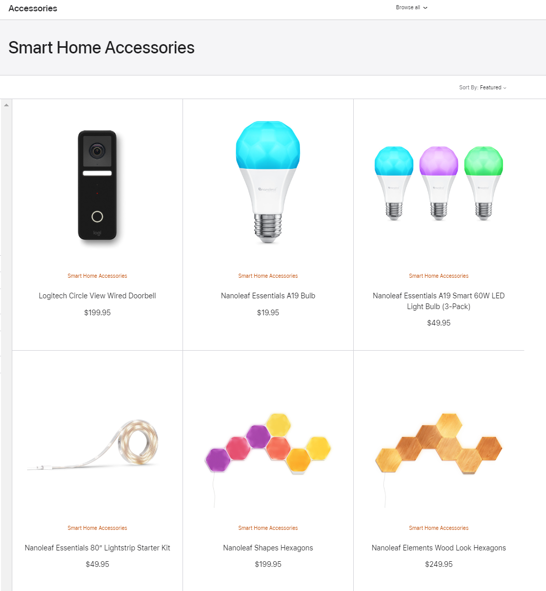 Smart home accessories