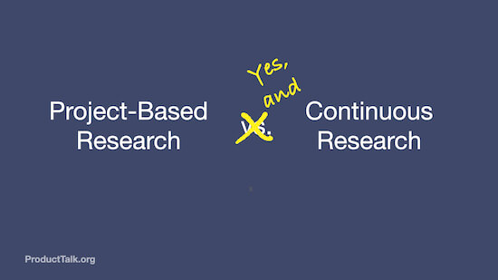 project-based research & continuous research