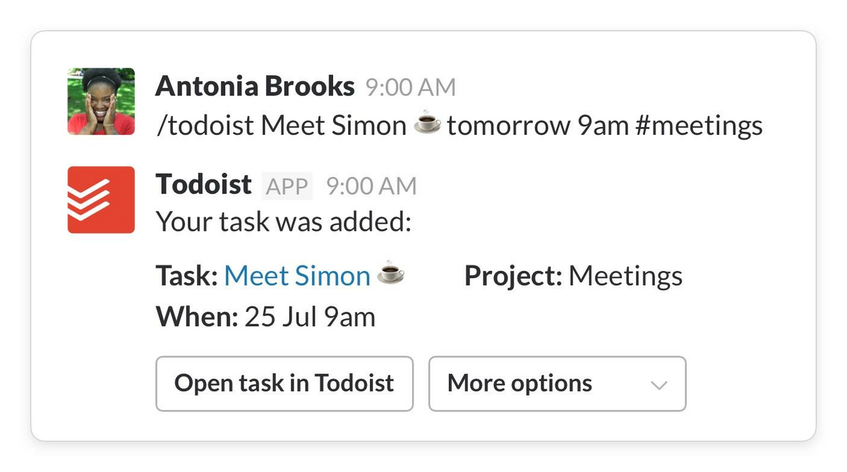 connect Slack to Todoist