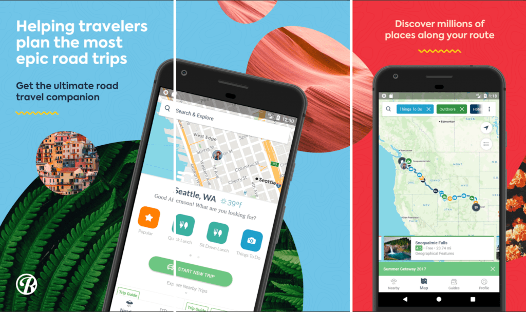 Roadtrippers Travel Planning Mobile App