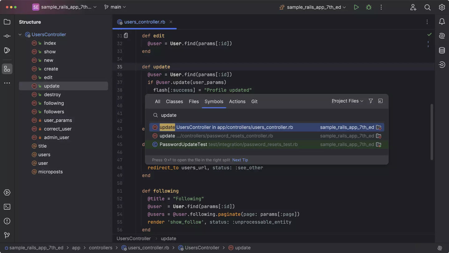Ruby on Rails code
