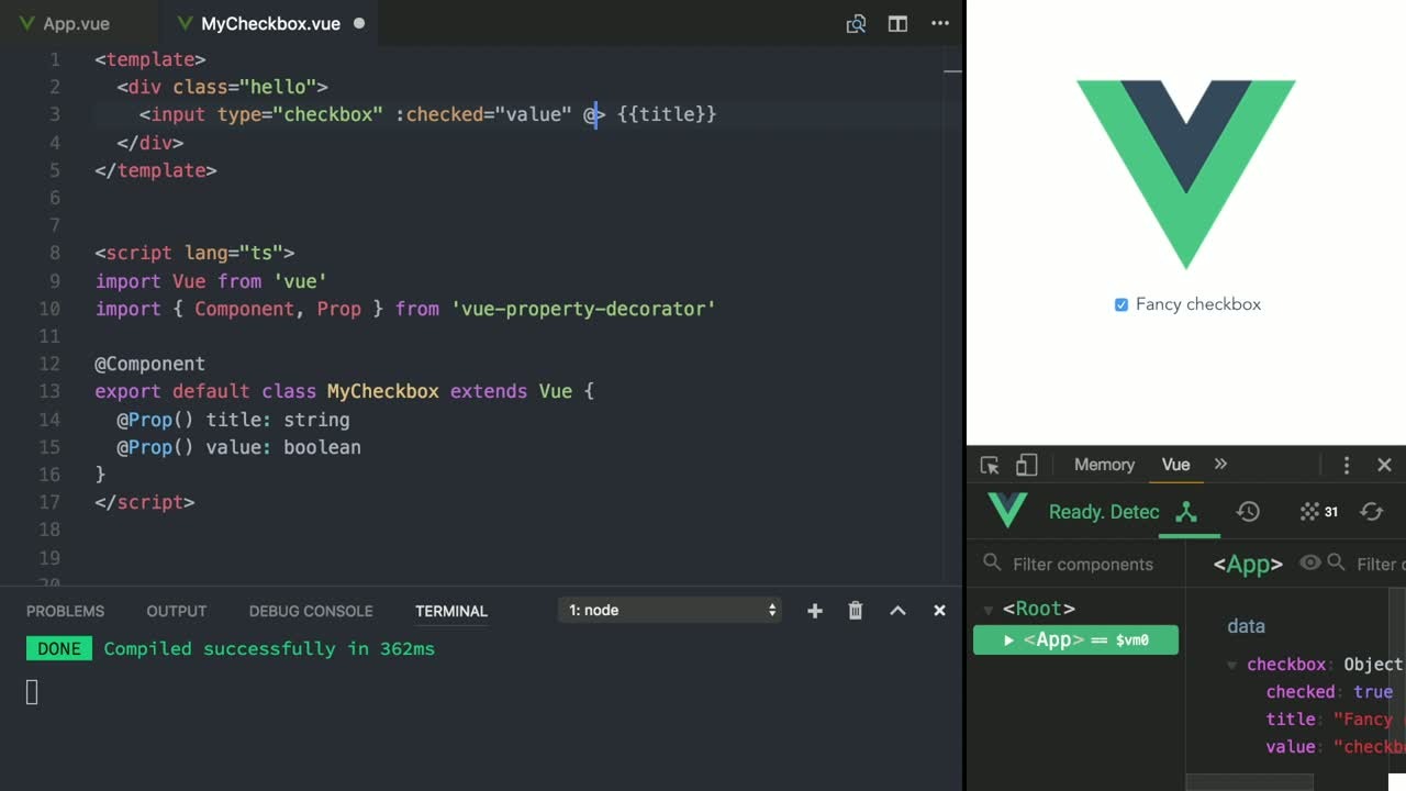Vue.js code