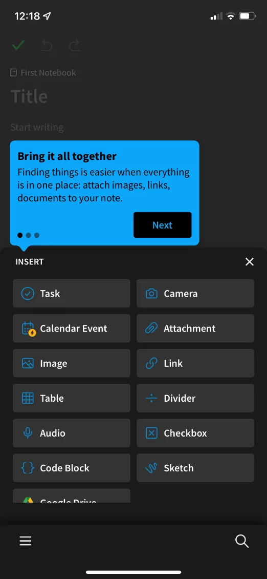 evernote app