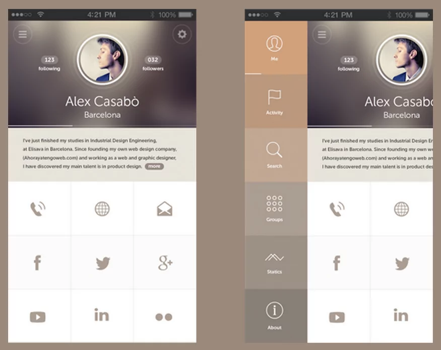 Muted color scheme