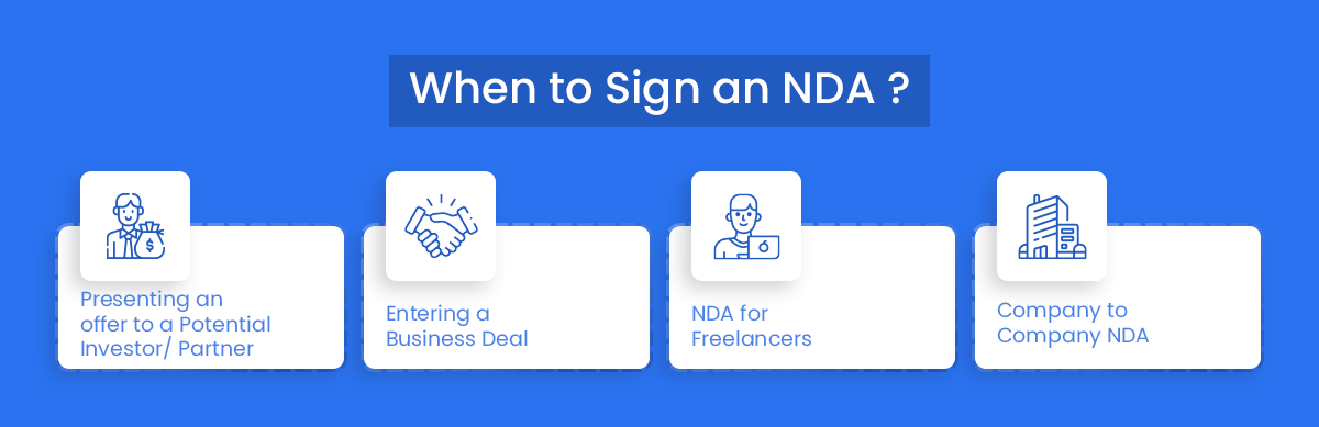 when to sign an NDA