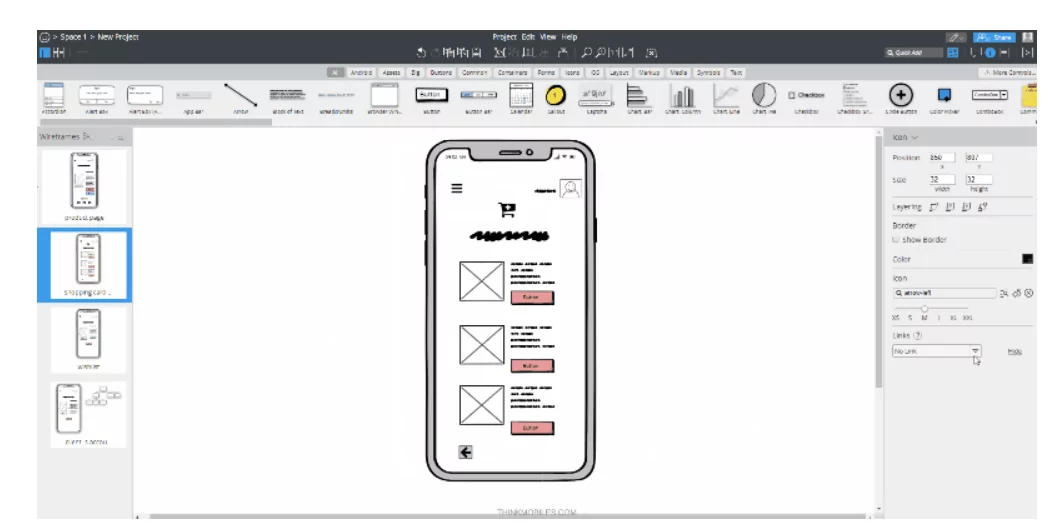 Balsamiq interface