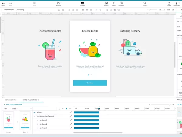 Proto.io interface