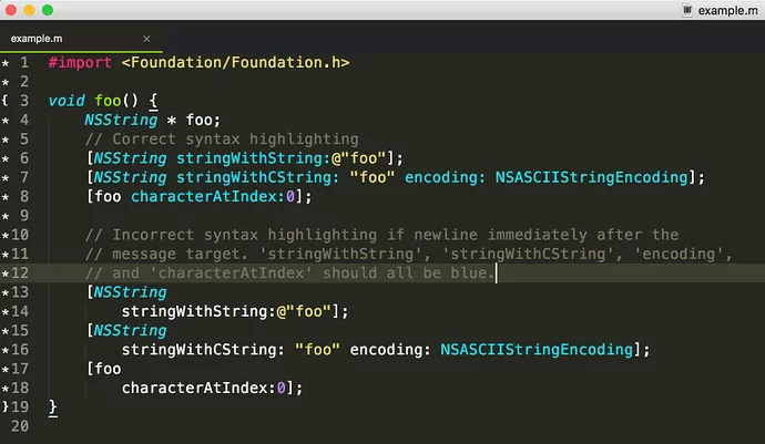 Objective-C syntax