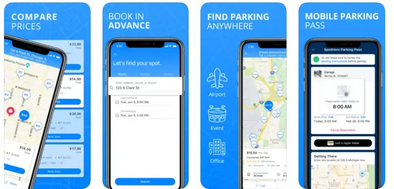 parking space finder app