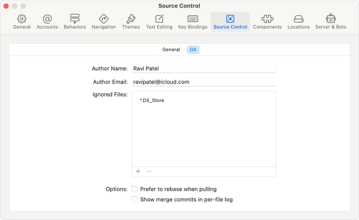Xcode Source Control