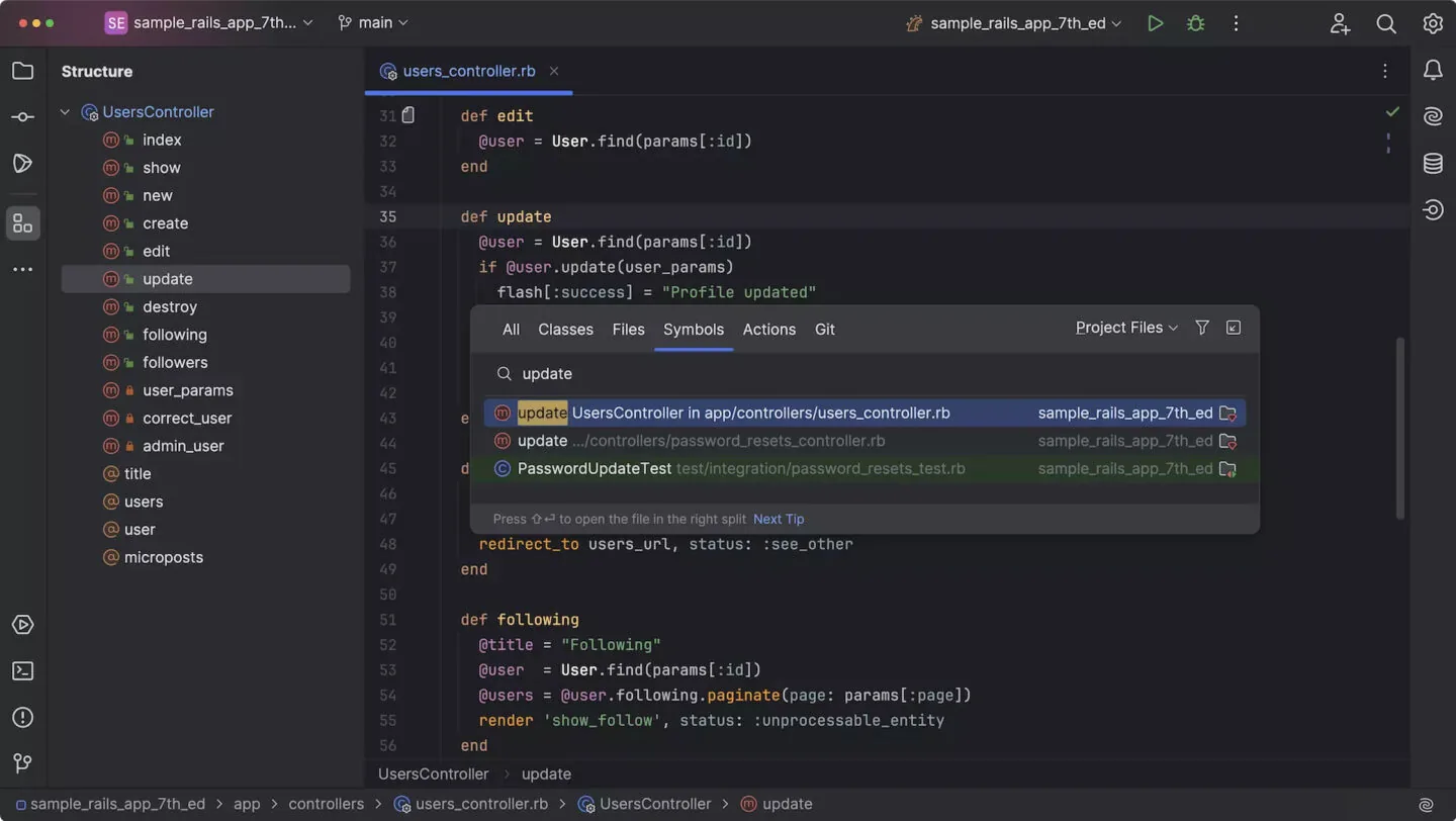 Ruby on Rails code